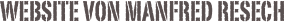 Website von Manfred Resech